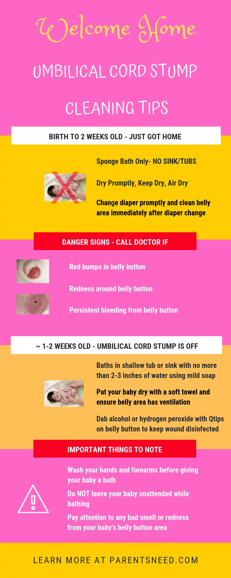 infographic tips to care for baby