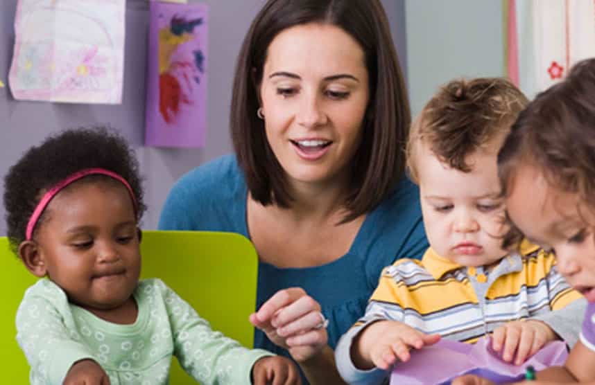 Toddler settling in nursery